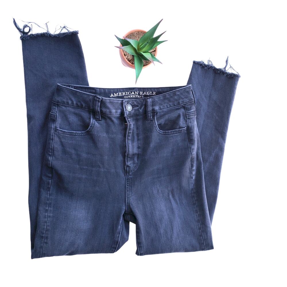 American Eagle AEO Womens Jeans Size 0 Highest Rise Jegging Laceup Pants Denim